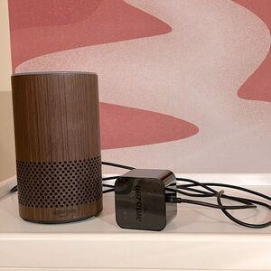 Amazon Echo 2nd Gen Walnut Finish Bluetooth Speaker